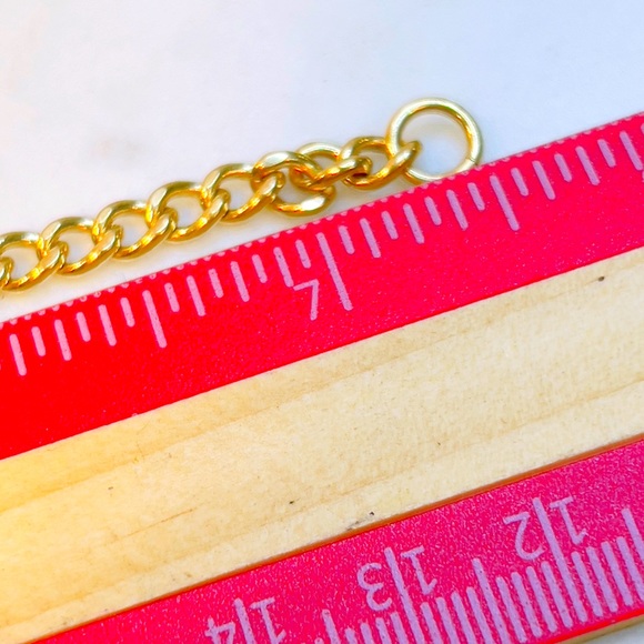 Vintage Signed 12k GF Link Chain Bracelet - 7” - Picture 3 of 4